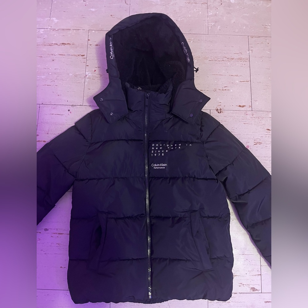 Women’s Calvin Klein Black Puffer Winter Jacket